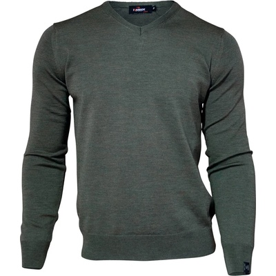 Ivanhoe of Sweden Мъжки вълнен пуловер Ivanhoe of Sweden Cashwool V-Neck Male Merino jumper - Rifle Green - размер XL (005-2622-0514)