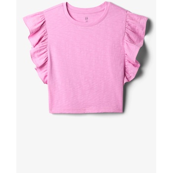 Image 1 of GAP Бебешки кроп топ с волани GAP GAP | Rozov | Момичешки | 80