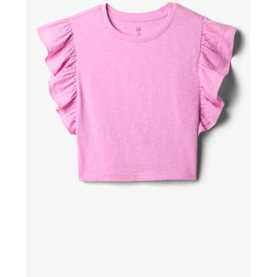 GAP Бебешки кроп топ с волани GAP GAP | Rozov | Момичешки | 80