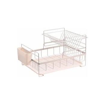 Rosberg Сушилник за съдове Rosberg R53000P, 2 нива, Поставка за прибори и чинии, Бежов