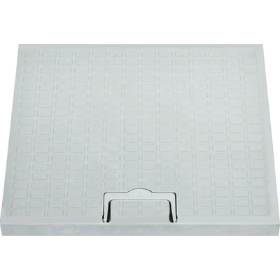 Poklop pojazdový B125 pre revíznu šachtu LIKOV plastový s madlom 550 x 550 mm sivý