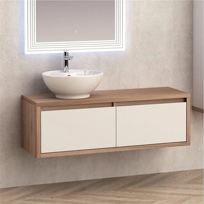 Inter Ceramic Конзолен PVC шкаф ICP 4540-120, Inter Ceramic, без умивалник, 120x45x40см (4540-120)