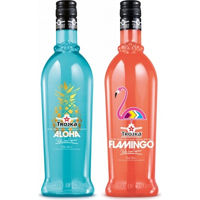 Trojka Aloha & Flamingo doublepack 17% 2 x 0,7 l (holá láhev)