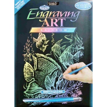 Royal Langnickel škrabací obrázek duhový Ryby