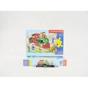 Castorland Puzzle 30 pcs. Green Locomotive