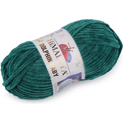 Pletací žinylková příze Dolphin Baby 100 g Varianta: 21 (80348) petrolejová, Balení: 1 ks 49488/120346/239969