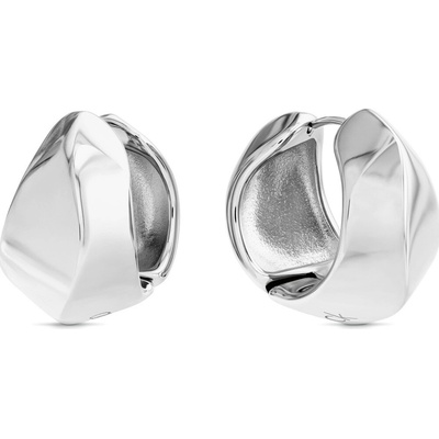Calvin Klein Moderné oceľové náušnice Sculpted 35000819