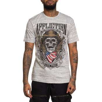 AFFLICTION мъжка тениска affliction - smoking barrels - a26338-owbk