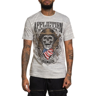 AFFLICTION мъжка тениска affliction - smoking barrels - a26338-owbk
