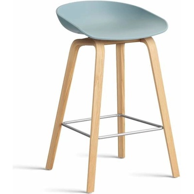Hay AAS 32 Low lacquered oak veneer / dusty blue
