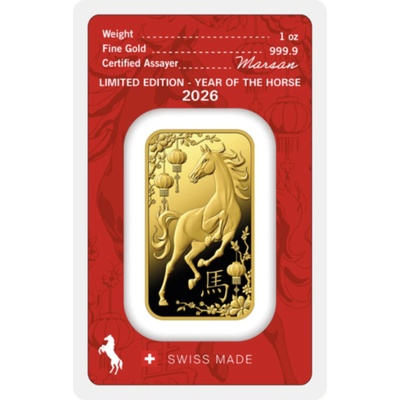 Argor-Heraeus zlatý slitek Rok Koně 2026 1 oz