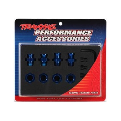 Traxxas главина на колелото 17mm алуминий син (4)