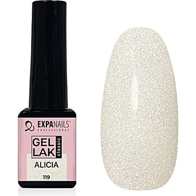 Expa Nails Gel lak Alicia glitter transparentný 5 ml