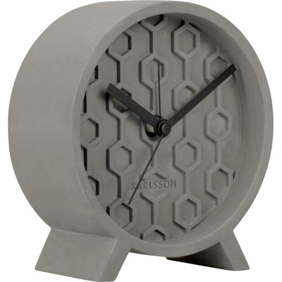 Karlsson Будилник Honeycomb тъмносив (KA5870DG)