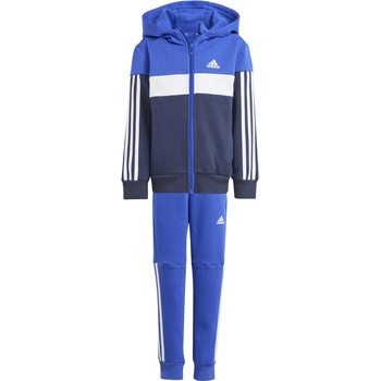 adidas Детски анцуг Adidas Kids Tiberio Colorblock Fleece Tracksuit Kids - Blue/Grey