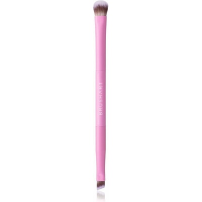 BrushArt Double Duty Eyeliner & Eyeshadow brush štetec na očné tiene a očné linky obojstranný 1 ks