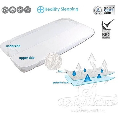 BabyMatex Протектори за матрак с 4 ластика Baby Matex - 0243 60/120 (5902675040662)