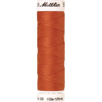 Nitě SERALON 100m na univerzální šití, polyester AMANN Mettler - více barev 6677: 1401 oranžová