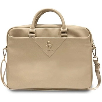 GUESS Guess Triangle 4G Чанта за лаптоп, 16", златист