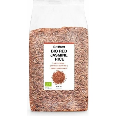 GymBeam BIO Rýže jasmínová červená neloupaná 0,5 kg