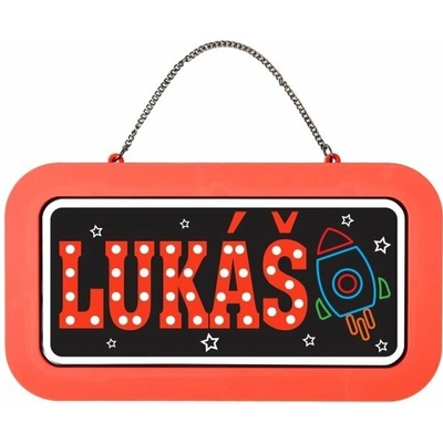 Neonová cedulka se jménem - Lukáš