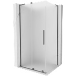 Mexen Velar L плъзгаща се душ кабина 100 x 70 см, матова, gun metal - 871-100-070-33-95 (871-100-070-33-95)