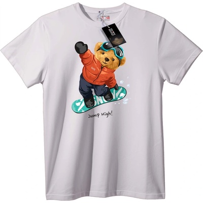 NOONEBRAND Тениска Сладък Мечок Сноуборд - 4XL, Black