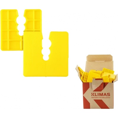 KLIMAS Wkret-met Dištančné podložky 50x50mm - PVC 5 mm - 50 ks