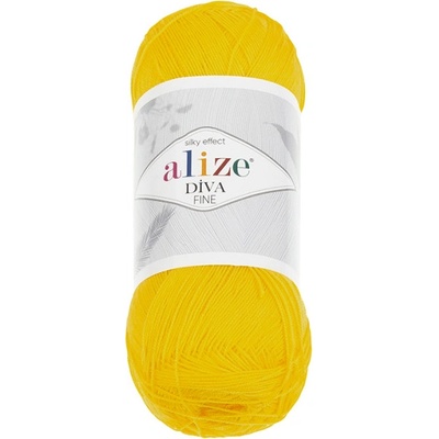 Bellatex Příze DIVA FINE 100g / 600 m žlutá