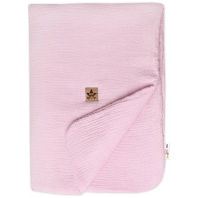 Baby Nellys Mušelínová dečka s výplní růžová – Zboží Mobilmania