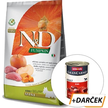 N&D Grain Free Pumpkin DOG Adult Mini Boar & Apple 7 kg