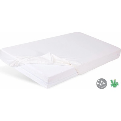 Matex Nepromokavé bambusové prostěradlo bílé 140x70