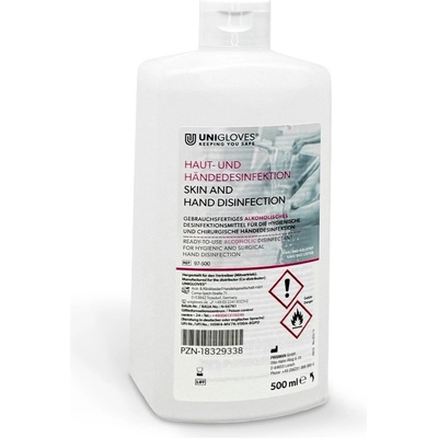 Unigloves dezinfekce na ruce a kůži 500 ml