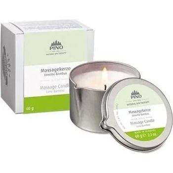 PINO Масажна свещ - лайм и бамбук, 60 г
