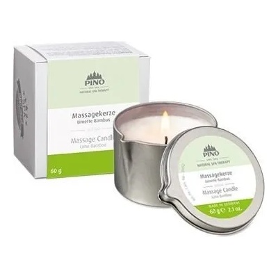 PINO Масажна свещ - лайм и бамбук, 60 г