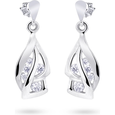 Cutie Jewellery - diamonds Visací náušnice DZ8045 ze zlata s diamanty