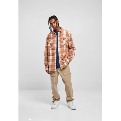 Urban Classics Мъжка дълга карирана риза Urban Classics Long ShirtUB-TB5595-03986 - Черен, размер L
