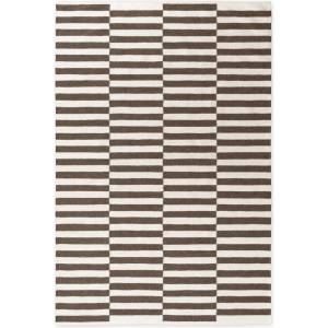 Hanse Home Бял/кафяв двустранен/ръчно изработен вълнен килим 200x300 cm Vika - Hanse Home (106468-200x300)