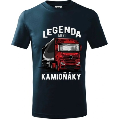 Legenda mezi kamioňáky tričko dětské bavlněné námořní modrá velmi tmavá téměř černá