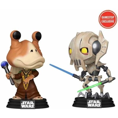 Funko Pop! Clone Wars Jar Jar Binks VS General Grievous Star Wars Gamestop Edition