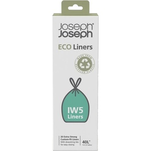 Joseph Joseph Торби за отпадъци TITAN 20 / PORTA IW5 ECO LINERS 30133, 40 л, 20 бр. , изключително здрави, Joseph Joseph (JS30133)