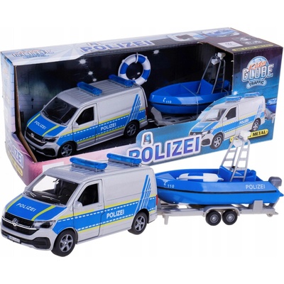 Hipo Auto Police 12cm s lodí 510614