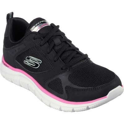 Skechers Маратонки Skechers Women's Track Casual Low-Top Trainers - Black/Pink