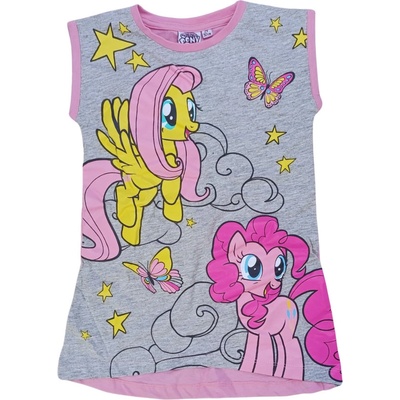 TV Mania Dívčí noční košile MY LITTLE PONY s motýly šedá