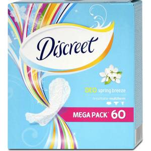 Discreet Ежедневни дамски превръзки Spring Breeze, 60 бр (2502604)