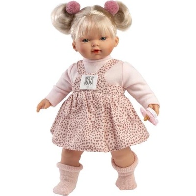 Llorens 33158 ROBERTA - реалистична кукла със звуци и меко текстилно тяло - 33 см