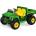 ROLLZONE Детски Акумулаторен трактор John Deere 12V с работеща рамена на багер и самосвална кофа (IGOD0060)