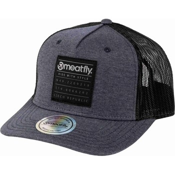 Meatfly шапка Corey Trucker Navy Blue Square | Сива | Meatfly | Siv | МЪЖЕ | ONE SIZE