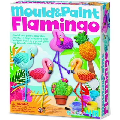 4M Творчески комплект 4M Mould And Paint - Оформи и оцвети, Фламинго (4m-04736)