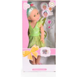 Moni Детска кукла Moni Toys - Fairy Doll, 38 cm, с магическа пръчка, Зелена (111814)